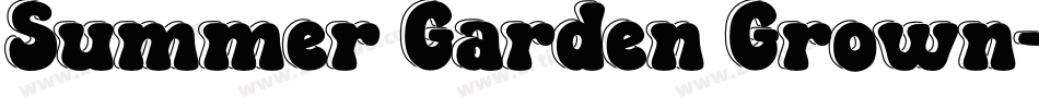 Summer Garden Grown字体转换